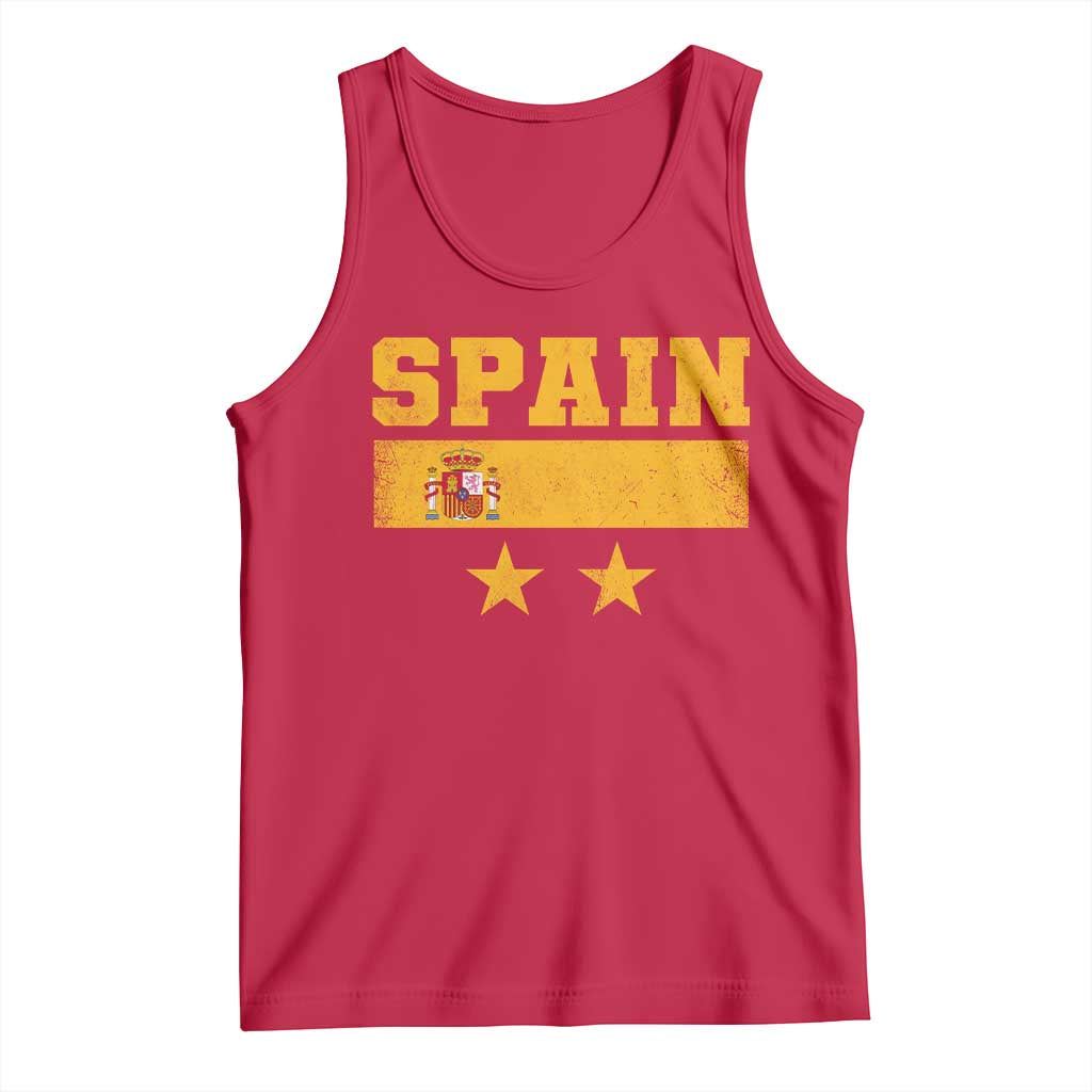 Spain Champions 2026 Second Star Tank Top Espana Coat of Arms TS11 Red Print Your Wear