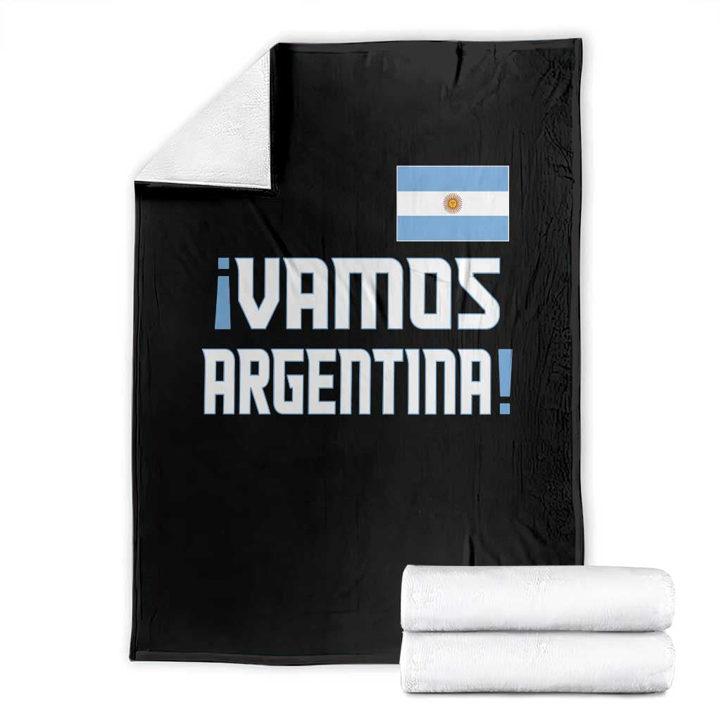 Vamos Argentina Throw Blanket Sol De May Argentinian Flag National Pride TS11 Black Print Your Wear
