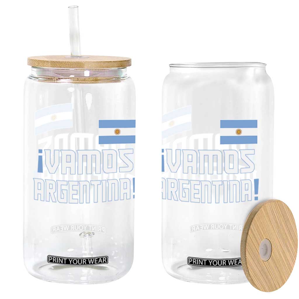 Vamos Argentina Glass Can Sol De May Argentinian Flag National Pride TS11 Print Your Wear