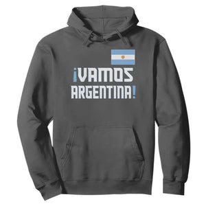 Vamos Argentina Hoodie Sol De May Argentinian Flag National Pride TS11 Dark Heather Print Your Wear