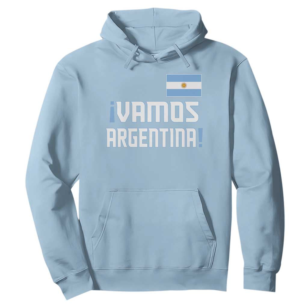 Vamos Argentina Hoodie Sol De May Argentinian Flag National Pride TS11 Light Blue Print Your Wear