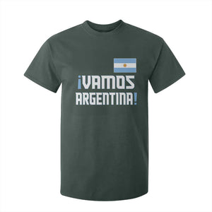 Vamos Argentina T Shirt For Kid Sol De May Argentinian Flag National Pride TS11 Dark Forest Green Print Your Wear