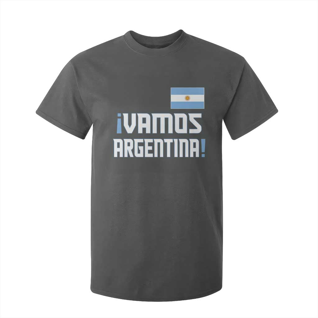 Vamos Argentina T Shirt For Kid Sol De May Argentinian Flag National Pride TS11 Dark Heather Print Your Wear