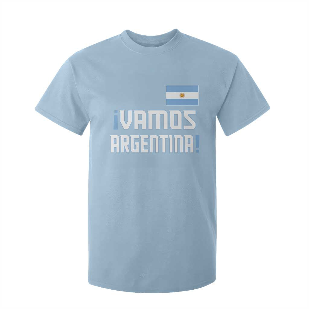 Vamos Argentina T Shirt For Kid Sol De May Argentinian Flag National Pride TS11 Light Blue Print Your Wear