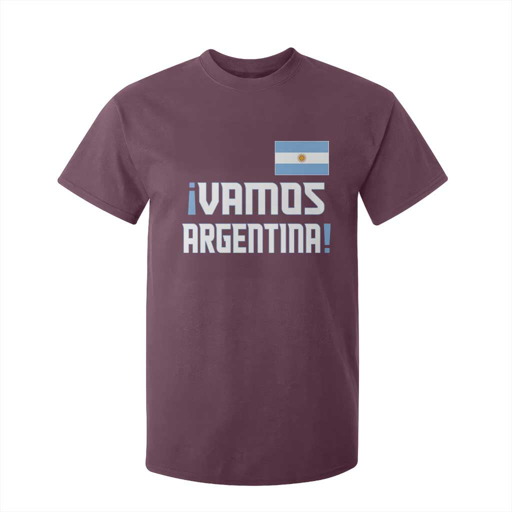 Vamos Argentina T Shirt For Kid Sol De May Argentinian Flag National Pride TS11 Maroon Print Your Wear