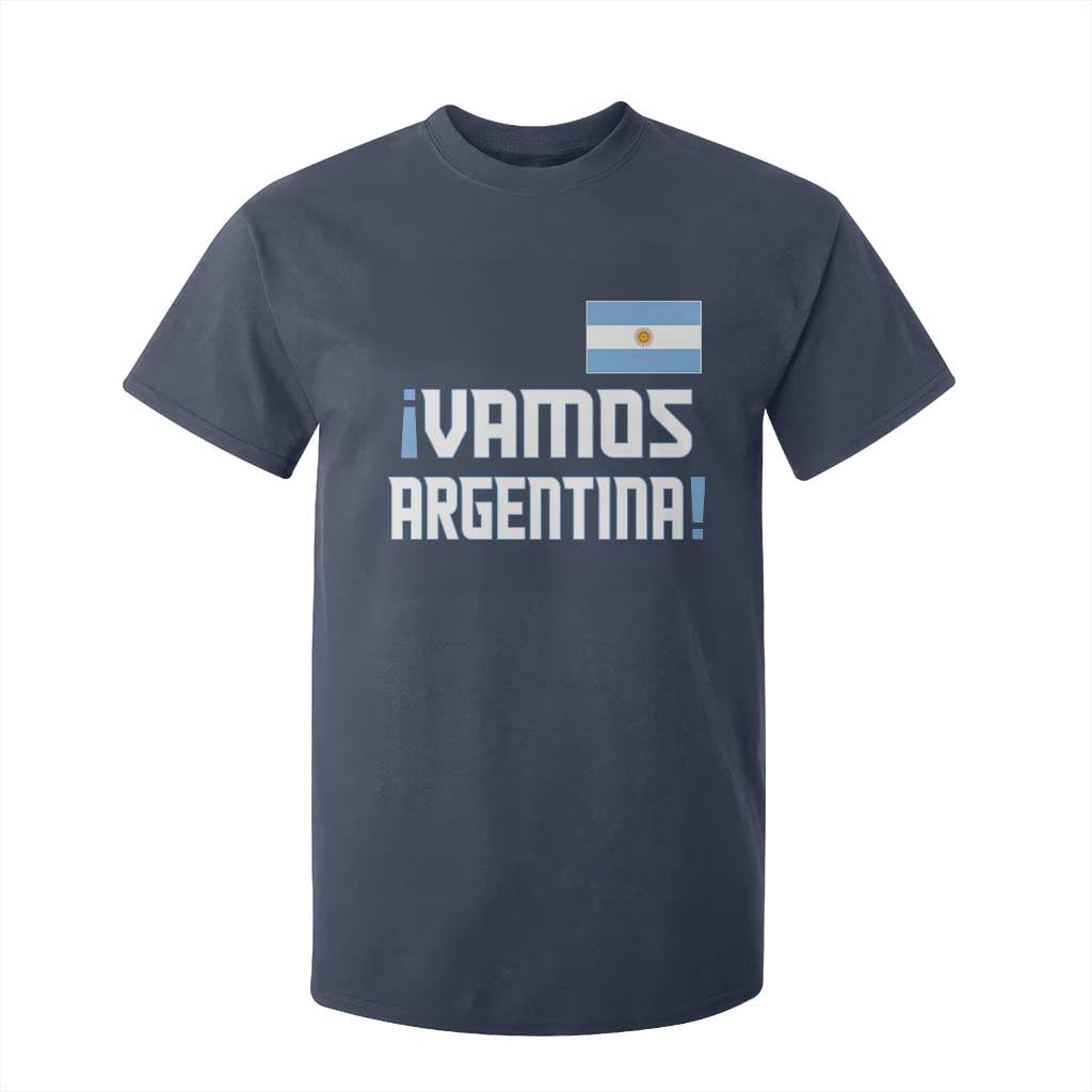 Vamos Argentina T Shirt For Kid Sol De May Argentinian Flag National Pride TS11 Navy Print Your Wear
