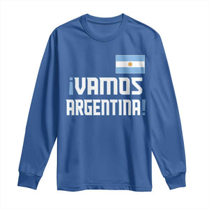 Vamos Argentina Long Sleeve Shirt Sol De May Argentinian Flag National Pride TS11 Royal Blue Print Your Wear