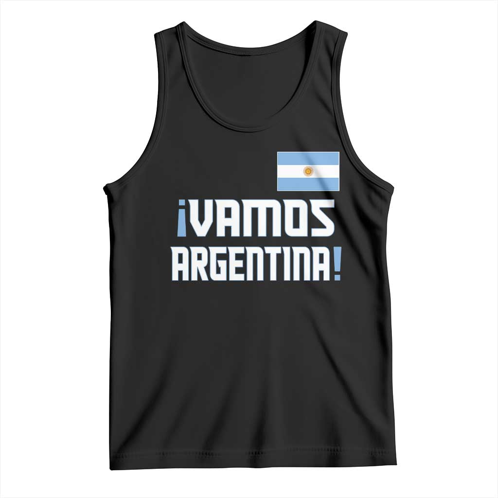 Vamos Argentina Tank Top Sol De May Argentinian Flag National Pride TS11 Black Print Your Wear