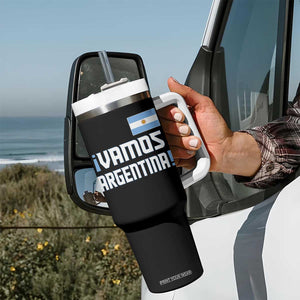 Vamos Argentina Tumbler With Handle Sol De May Argentinian Flag National Pride TS11 Print Your Wear