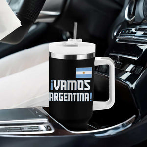 Vamos Argentina Tumbler With Handle Sol De May Argentinian Flag National Pride TS11 Print Your Wear