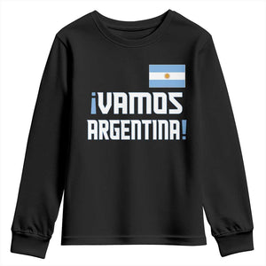 Vamos Argentina Youth Sweatshirt Sol De May Argentinian Flag National Pride TS11 Black Print Your Wear
