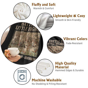 Battle of Little Bighorn Throw Blanket Courage Honor Remember Native American TS11 Print Your Wear
