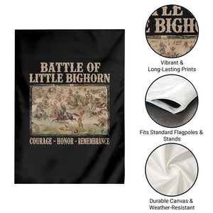 Battle of Little Bighorn Garden Flag Courage Honor Remember Native American TS11 Print Your Wear