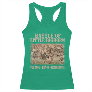 Battle of Little Bighorn Racerback Tank Top Courage Honor Remember Native American TS11 Irish Green Print Your Wear