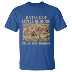 Battle of Little Bighorn T Shirt Courage Honor Remember Native American TS11 Royal Blue Print Your Wear