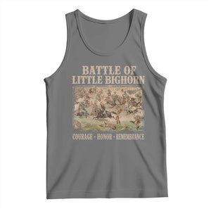 Battle of Little Bighorn Tank Top Courage Honor Remember Native American TS11 Black Heather Print Your Wear