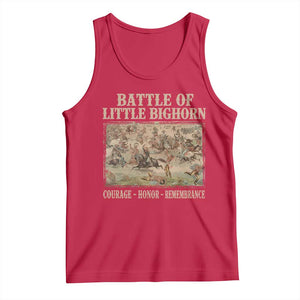 Battle of Little Bighorn Tank Top Courage Honor Remember Native American TS11 Red Print Your Wear