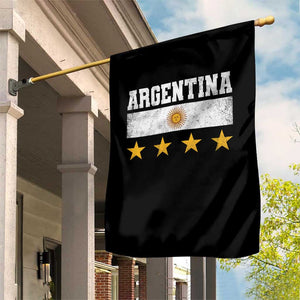 Argentina Champions 2026 4th Star Garden Flag Vintage Sol De May and Stripes TS11 Print Your Wear