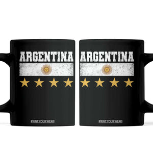 Argentina Champions 2026 4th Star Coffee Mug Vintage Sol De May and Stripes TS11 Black Print Your Wear