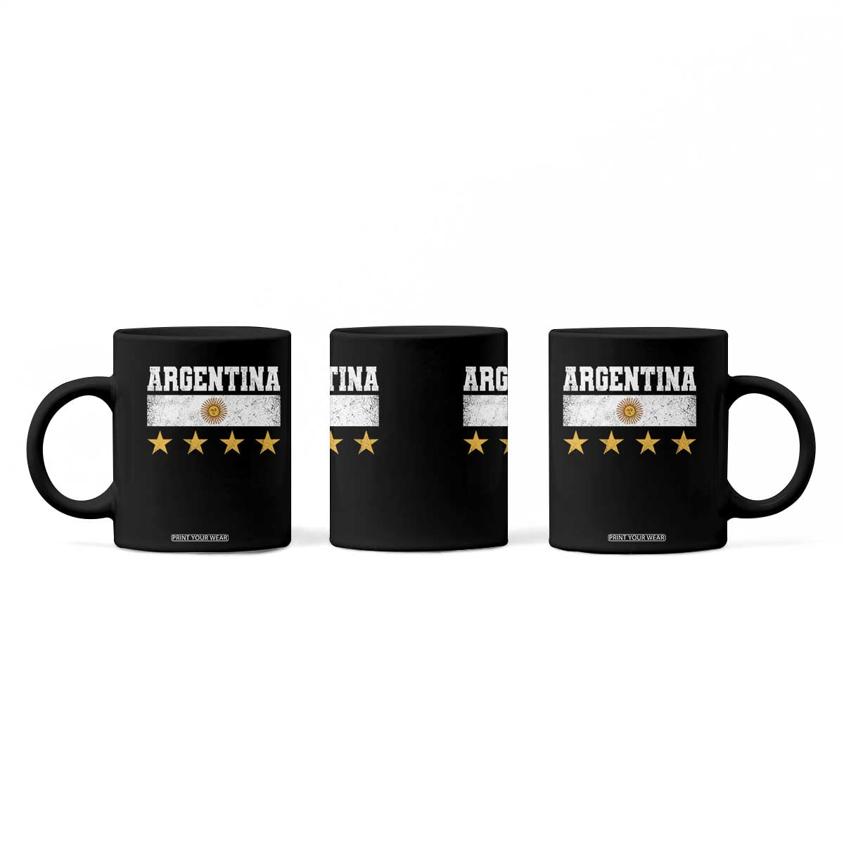 Argentina Champions 2026 4th Star Coffee Mug Vintage Sol De May and Stripes TS11 Print Your Wear