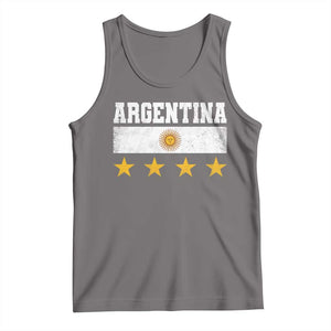 Argentina Champions 2026 4th Star Tank Top Vintage Sol De May and Stripes TS11 Deep Heather Print Your Wear