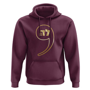 Funny Kamala Hoodie Gold Comma La For President Hebrew Jewish TS11 Maroon Print Your Wear