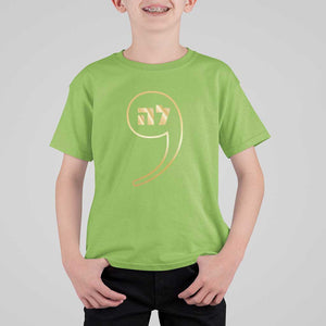 Funny Kamala T Shirt For Kid Gold Comma La For President Hebrew Jewish TS11 Lime Print Your Wear