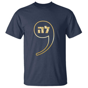 Funny Kamala T Shirt Gold Comma La For President Hebrew Jewish TS11 Navy Print Your Wear