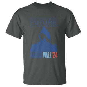 Harris Walz'24 T Shirt We're Fighting For Our Future Women's Right TS11 Dark Heather Print Your Wear