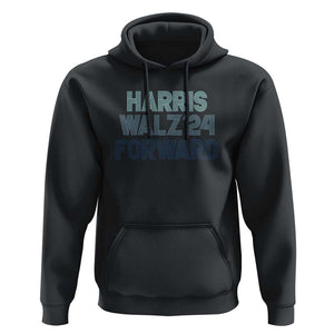 Harris Walz'24 Hoodie Forward Kamala Tim American Presidential Election TS11 Black Print Your Wear