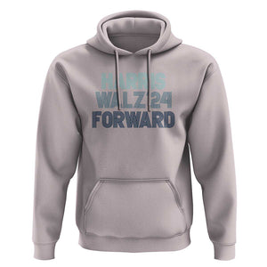 Harris Walz'24 Hoodie Forward Kamala Tim American Presidential Election TS11 Ice Gray Print Your Wear