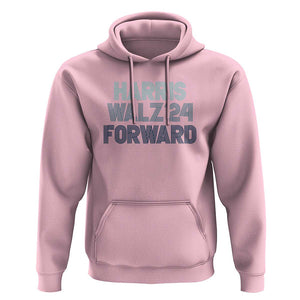 Harris Walz'24 Hoodie Forward Kamala Tim American Presidential Election TS11 Light Pink Print Your Wear