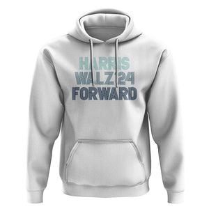 Harris Walz'24 Hoodie Forward Kamala Tim American Presidential Election TS11 White Print Your Wear