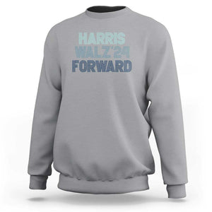 Harris Walz'24 Sweatshirt Forward Kamala Tim American Presidential Election TS11 Sport Gray Print Your Wear