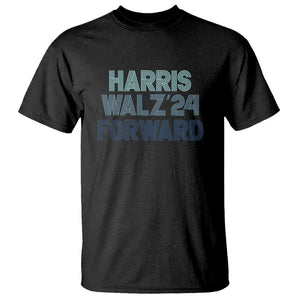 Harris Walz'24 T Shirt Forward Kamala Tim American Presidential Election TS11 Black Print Your Wear