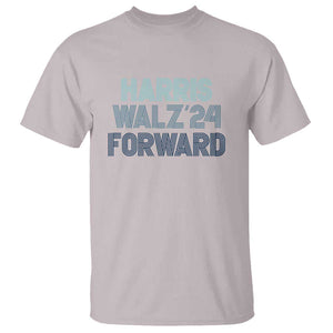 Harris Walz'24 T Shirt Forward Kamala Tim American Presidential Election TS11 Ice Gray Print Your Wear