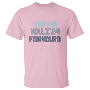 Harris Walz'24 T Shirt Forward Kamala Tim American Presidential Election TS11 Light Pink Print Your Wear