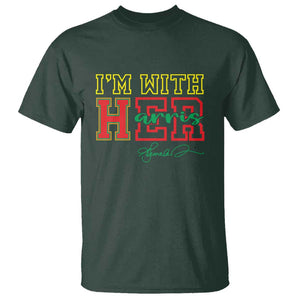 Harris Supporter T Shirt I'm With Her Kamala Harris Political Election 2024 TS11 Dark Forest Green Print Your Wear