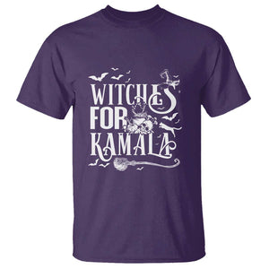 Harris Supporter T Shirt Witches For Kamala Mysterious Bat Cat Cauldron Broom TS11 Purple Print Your Wear