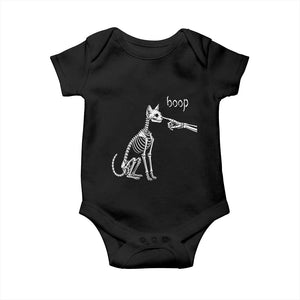 Boop Funny Cat Skeleton Hand Halloween Pet Graphic Baby Onesie