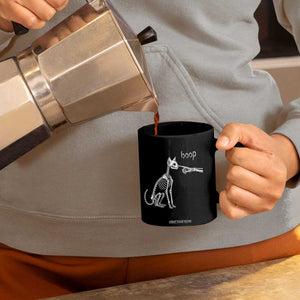 Boop Funny Cat Skeleton Hand Halloween Pet Graphic Coffee Mug