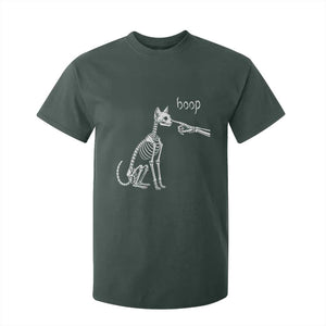 Boop Funny Cat Skeleton Hand Halloween Pet Graphic T Shirt For Kid