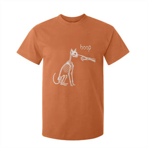 Boop Funny Cat Skeleton Hand Halloween Pet Graphic T Shirt For Kid