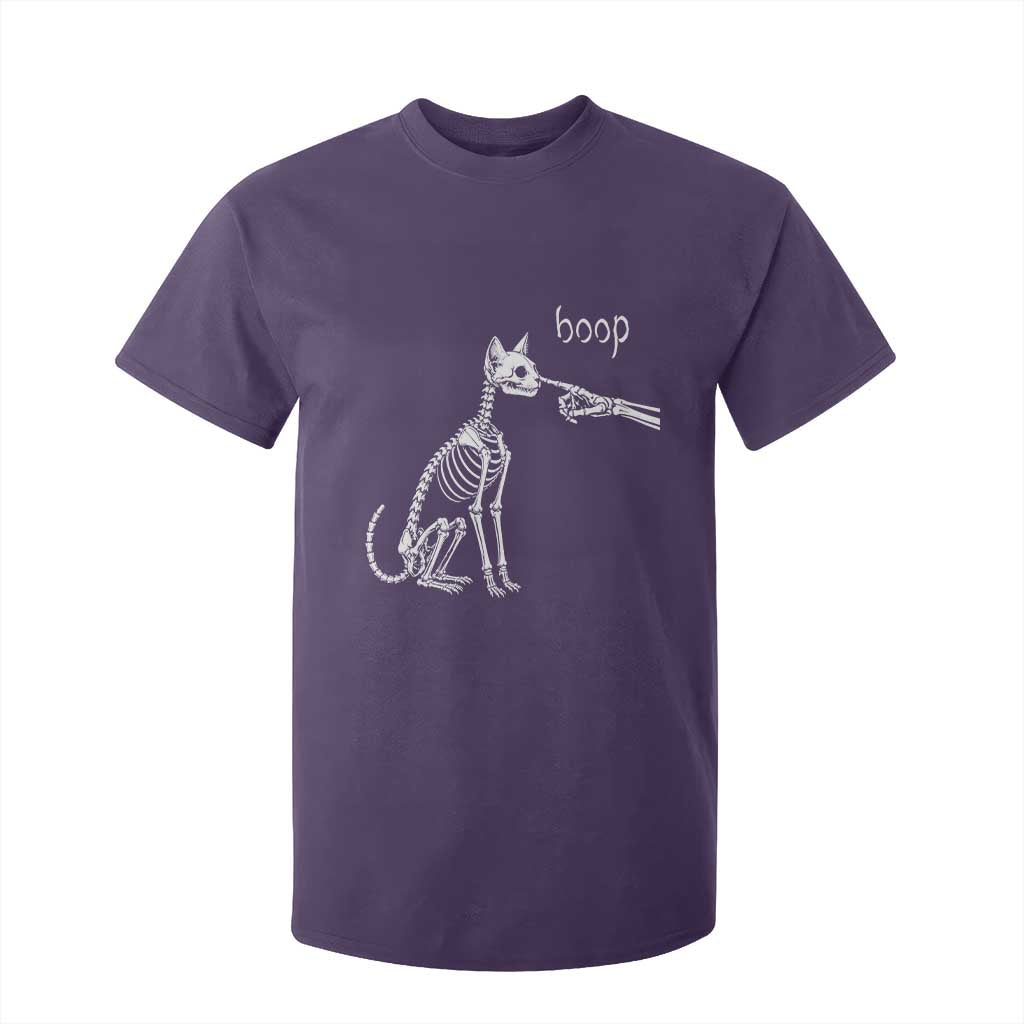 Boop Funny Cat Skeleton Hand Halloween Pet Graphic T Shirt For Kid