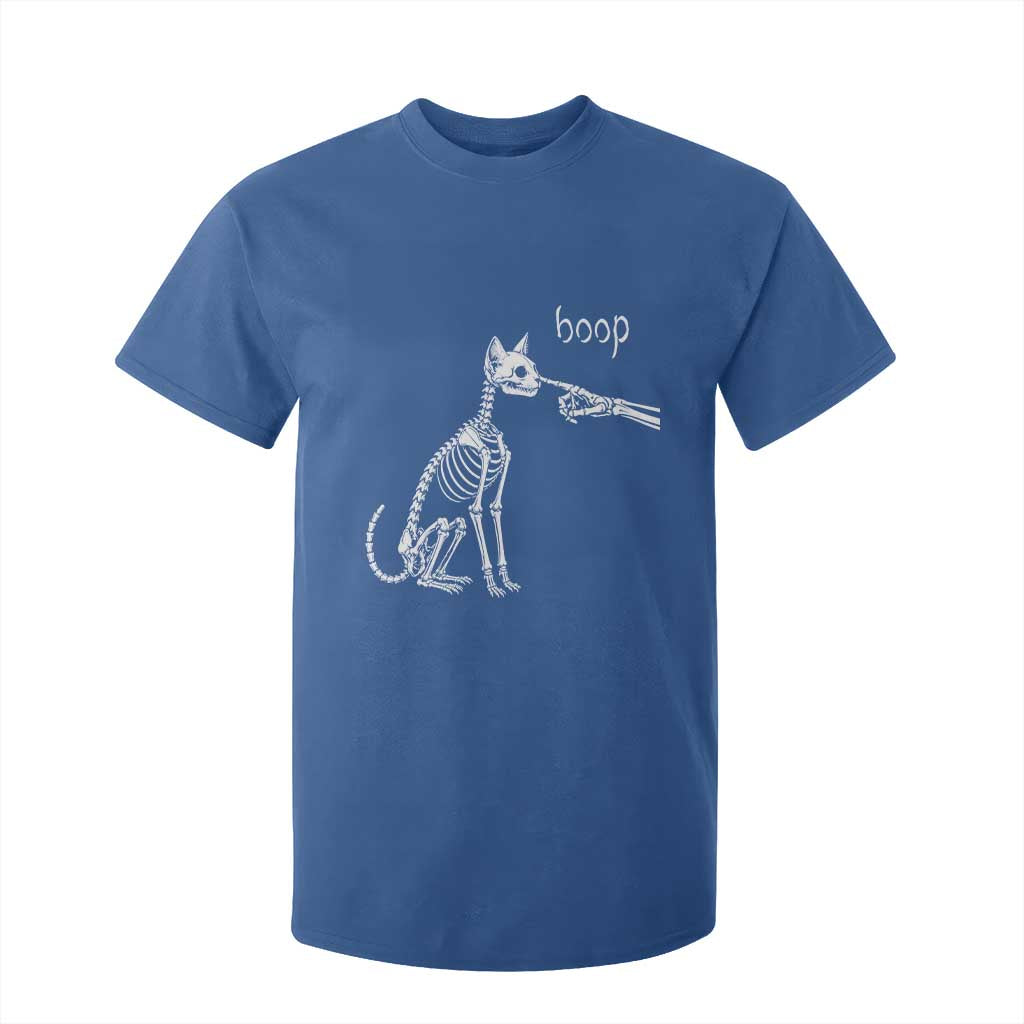 Boop Funny Cat Skeleton Hand Halloween Pet Graphic T Shirt For Kid