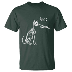 Boop Funny Cat Skeleton Hand Halloween Pet Graphic T Shirt
