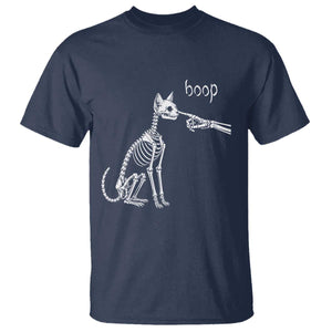 Boop Funny Cat Skeleton Hand Halloween Pet Graphic T Shirt