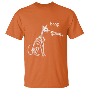 Boop Funny Cat Skeleton Hand Halloween Pet Graphic T Shirt