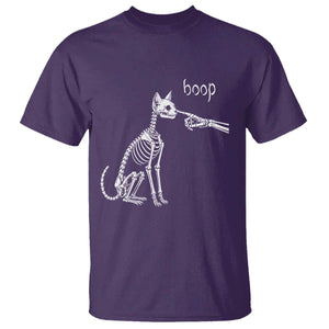 Boop Funny Cat Skeleton Hand Halloween Pet Graphic T Shirt