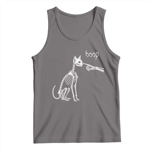 Boop Funny Cat Skeleton Hand Halloween Pet Graphic Tank Top